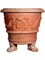 Piede grande in terracotta supporto per vasi