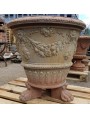 Piede grande in terracotta supporto per vasi