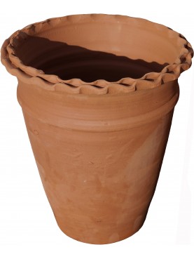 Small hand-turned flower pots