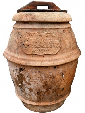 Orcio da olio senese H.cm antico in terracotta BENOCCI