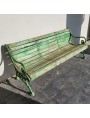 Original cast iron garden bench and wood
