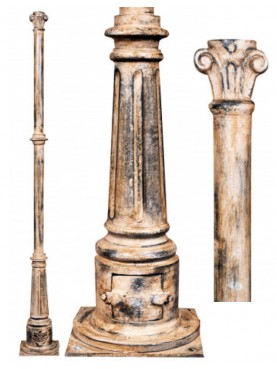 Cast iron lamp post h. 250 cm