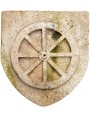 Stemma in pietra con ruota della famiglia ROTA