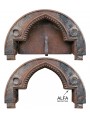 Antica bocca di forno in ferro e ghisa del 1800 ALFA refrattari