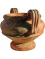antico originale Cachepot in terracotta Lucchese