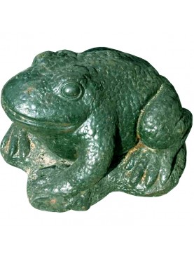 huge gigantic toad made of cast iron
