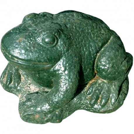 huge gigantic toad made of cast iron