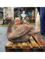 large natural size terracotta SWAN