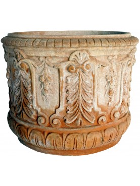 antico cachepot cilindrico toscano