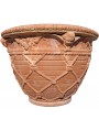 Vase from lemons with intertwined cords from Ø - cm terracotta