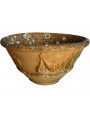 Ancient unusual low and wide basin for the blooms. Antica manufactory Ricceri