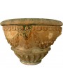 unusual low and wide basin for blooms. Antica manufactory Ricceri