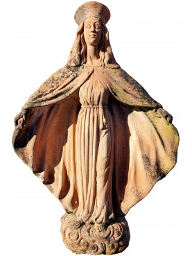 large Madonna of Misericordia - terracotta