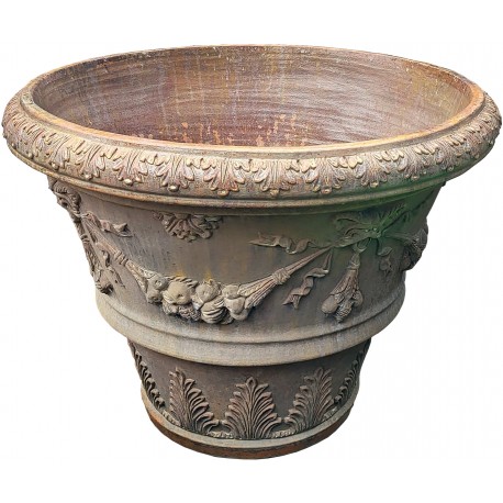 Tuscan Vase 80 cms terracotta Impruneta flowerpot