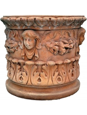 Cachepot in terracotta, Ø32cm modello antico Fiorentino della famiglia Ricceri