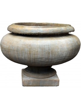Terracotta roman crater vase