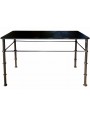 Etagere / Iron console with ancient stone slab