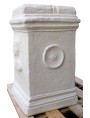 Roman "Ara" Altar in plaster Column Support Vases Statues