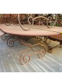 Wrought iron table 240 cm long