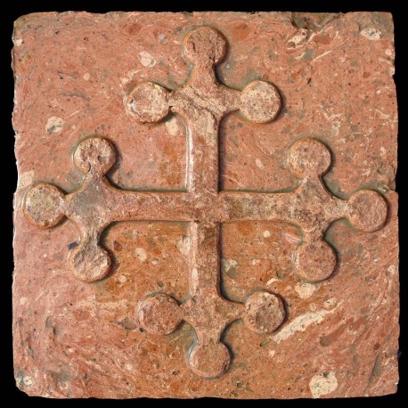 Pisa cross on the brick