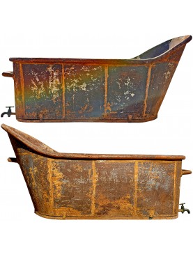 1800s sheet metal bathtub