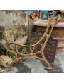 Ancient cast iron bench legs