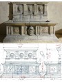 Huge Medici fountain in limestone