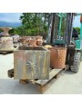 Terracotta square pot with sun 56x56xh50