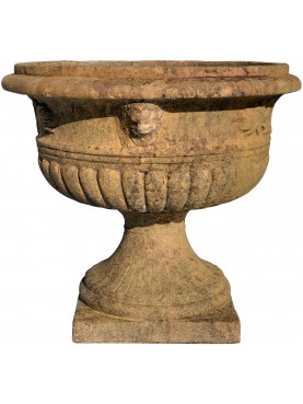 COPY OF ancient Sienese vase from 1700 in terracotta, patinated version.