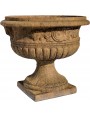 COPIA DI antico vaso senese del 1700 in terracotta, versione patinata.