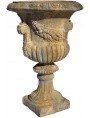 Medici chalice terracotta vase with festoons and handles
