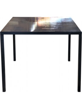 square Minimalist steel table 85 X 85 cm