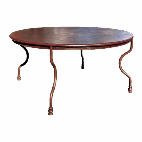 Simple round Ø147cms Iron table