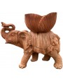 Terracotta Classic elephant of English culture with vase on the back