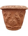 Vaso da Limoni con festoni Ø45cm terracotta Impruneta conca