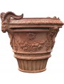 Tuscan Vase Ø52cms Impruneta flowerpot with festoons and Ram heads