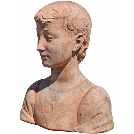 Bust of a youth by Desiderio da Settignano