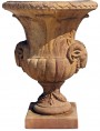 Grande vaso rinascimentale fiorentino con teste di ariete