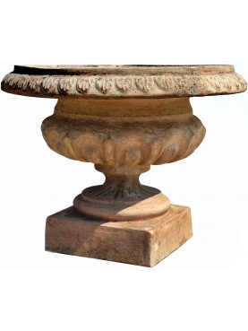 grande Calice ornamentale mediceo in terracotta