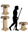 Three columns in comparison, high, medium, low and a Neanderthal