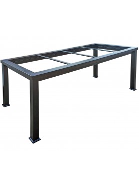 Minimalist table base in iron