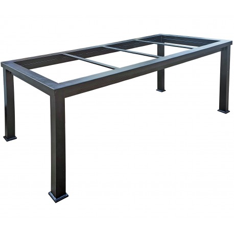 Minimalist table base in iron