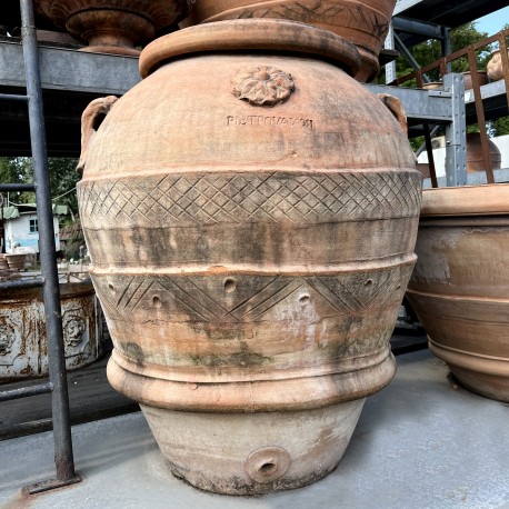 Recovery Tuscan jar "orcio" in terracotta Pietro Vanni