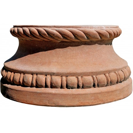 terracotta base for citrus vases