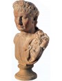 Traian terracotta bust roman emperor