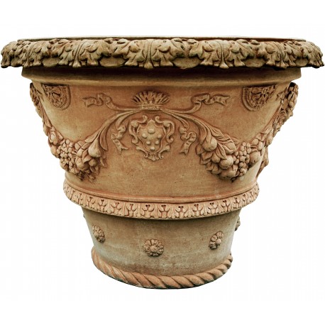 Tuscan Vase with Medici's coatofarms and festoons