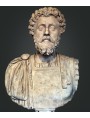 Originale ancient marble bust of Marco Aurelio