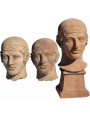 The head of the Auriga of Delphi in three versions