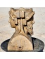 Double-faced head of Bacchus and Ariadne - ocher patina
