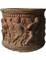 Terracotta cachepot, Ø29cm an ancient Florentine model of the Ricceri family